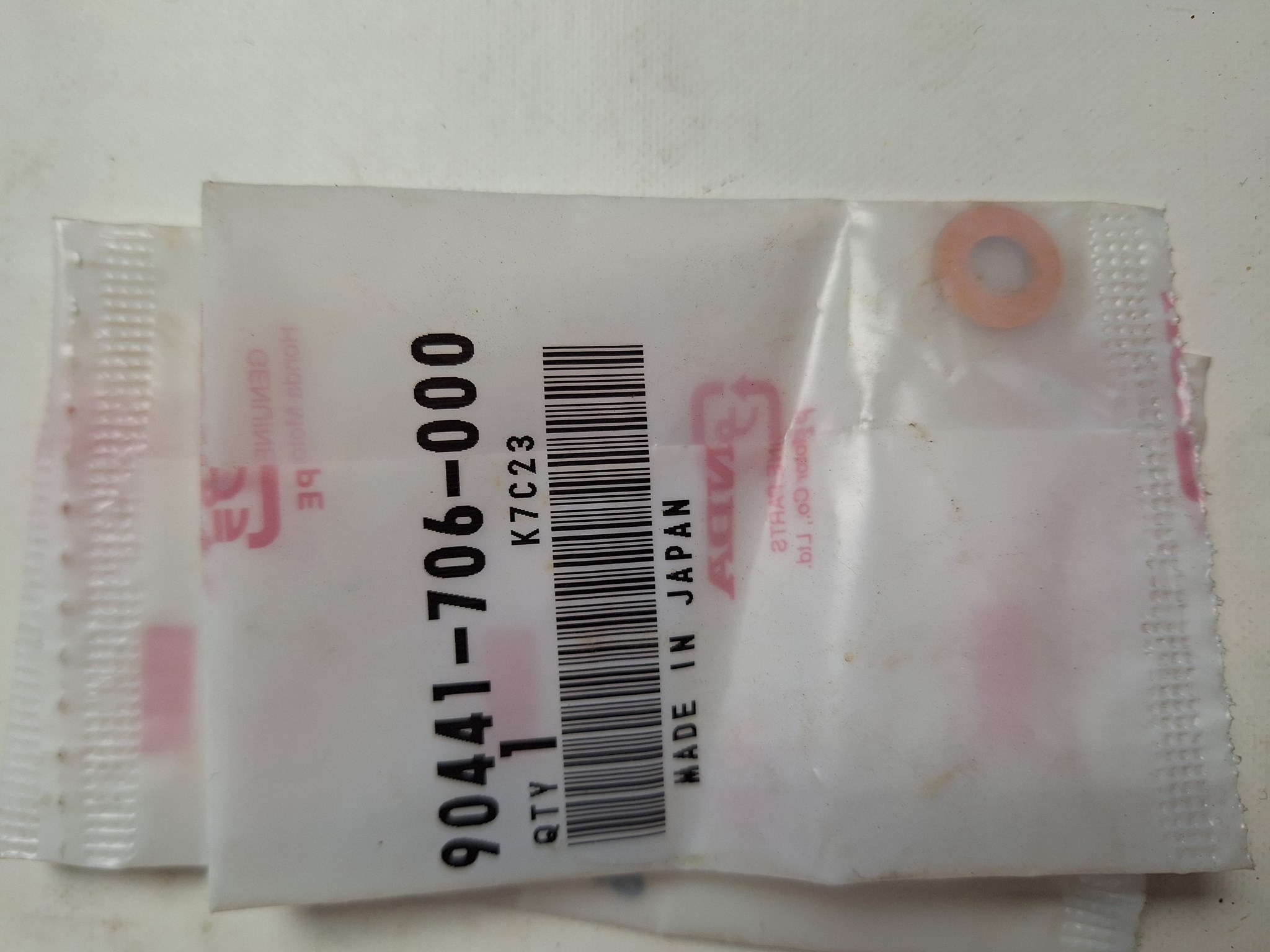Picture of 90441-706-000  WASHER,HEAD 10MM  